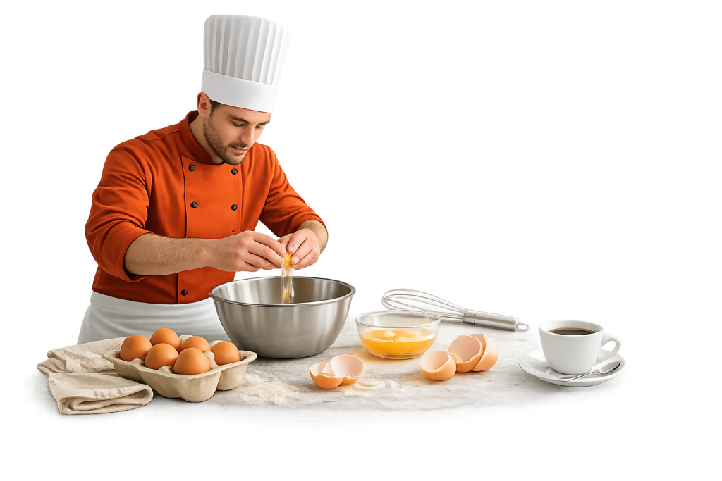 Les œufs en pâtisserie