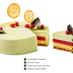 Entremets citron basilic