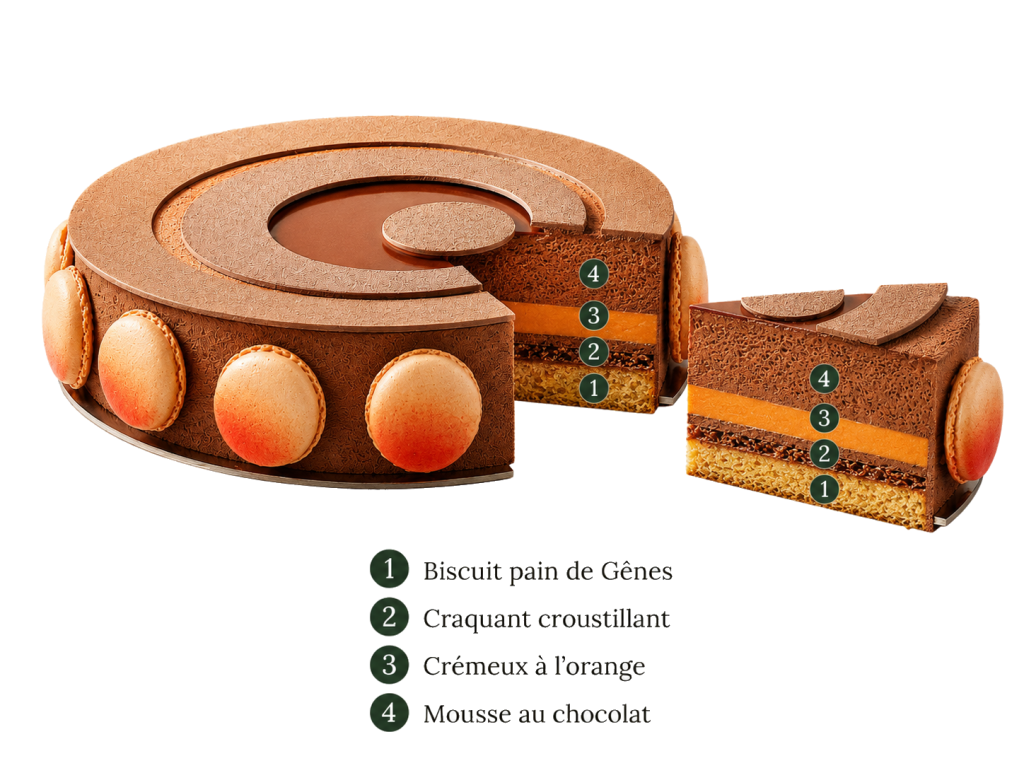 Palet chocolat orange