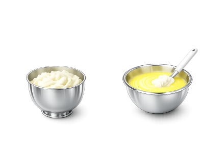 Crème bavaroise au chocolat blanc