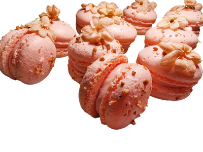 Macarons crémeux groseille