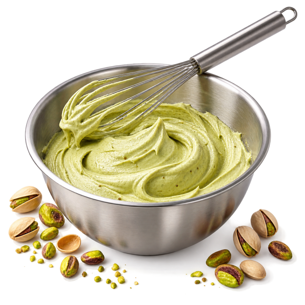 Crème légère à la pistache